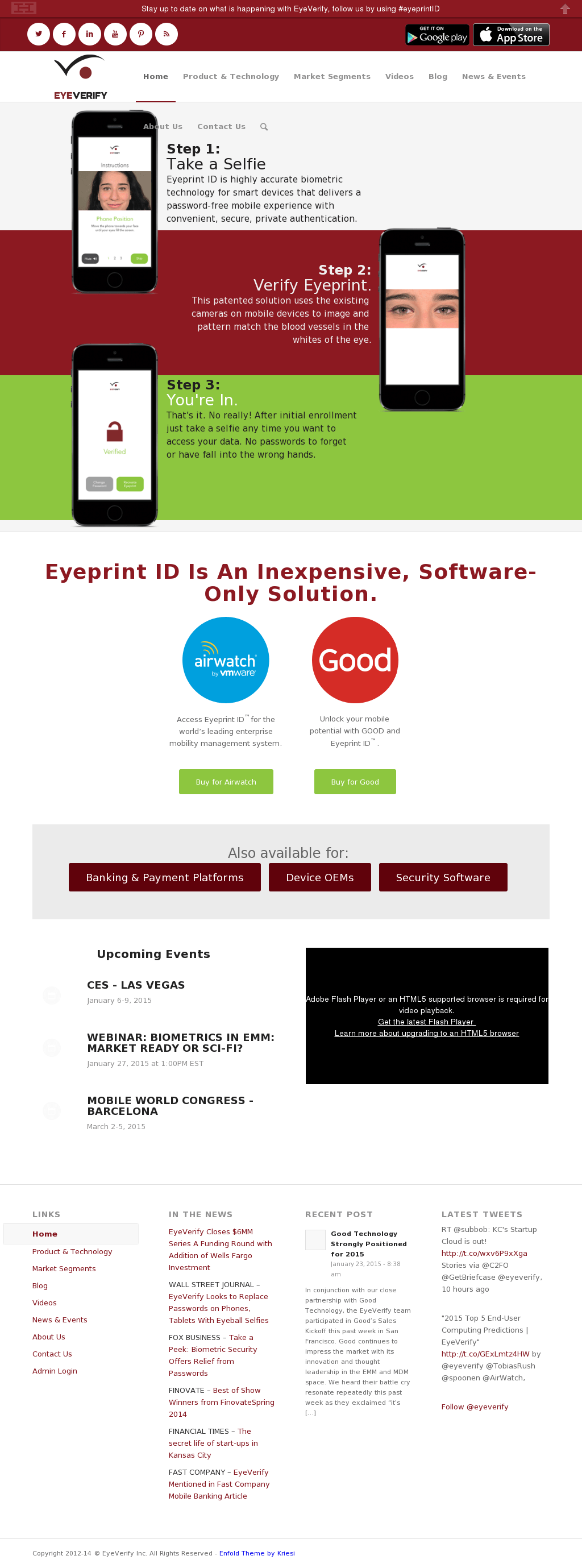 EyeVerify Logo - EyeVerify Competitors, Revenue and Employees - Owler Company Profile