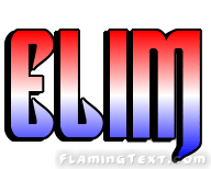 Elim Logo - United States of America Logo. Free Logo Design Tool from Flaming Text