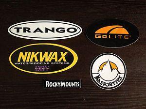 Trango Logo - GOLITE LA SPORTIVA TRANGO NIKWAX ROCKY MOUNTS STICKER 5 PACK