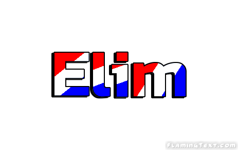 Elim Logo - United States of America Logo. Free Logo Design Tool from Flaming Text