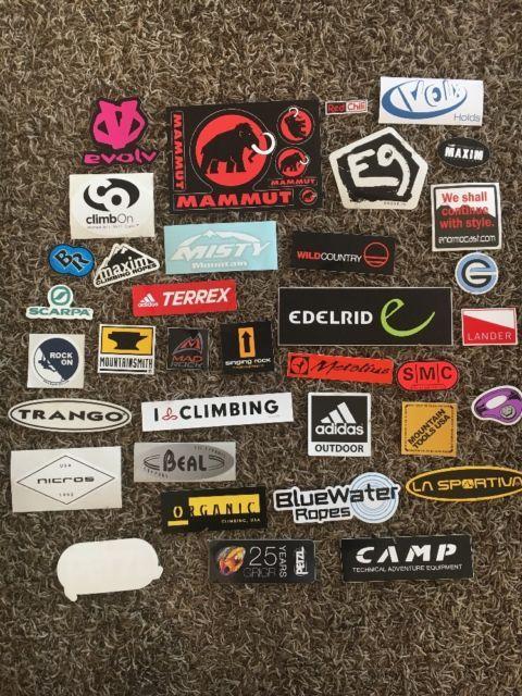 Trango Logo - 40D Climbing Stickers! Edelride Metolious Scarpa Smc Evolv Petzl Mad ...