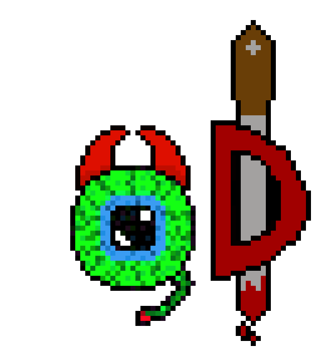 Darkiplier Logo - Antisepticeye and Darkiplier logos Pixel Art