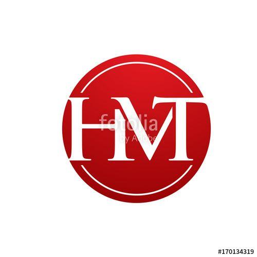 HMT Logo - Red Circle Letter HMT Loop Logo
