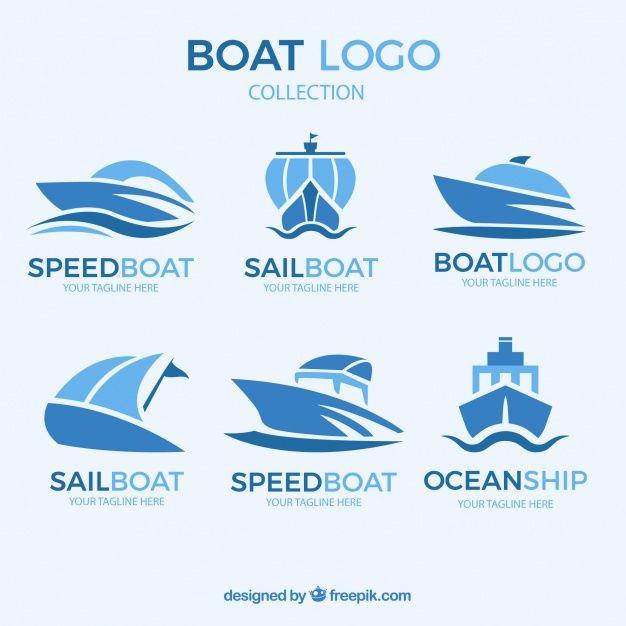 Boat Logo - Abstract boat logo collection Vector | Free Download