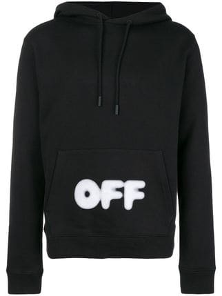 Off White Logo - Off-White logo hoodie $417 - Buy AW18 Online - Fast Global Delivery ...