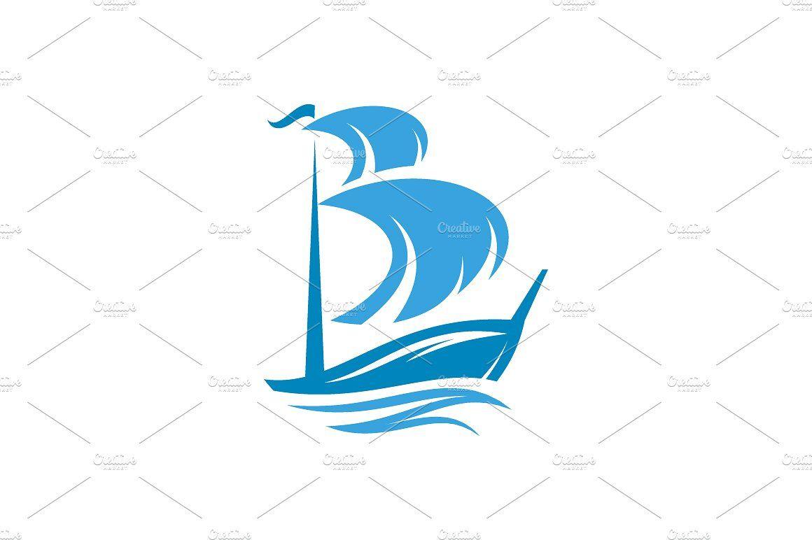 Boat Logo - Sailing Boat Logo ~ Logo Templates ~ Creative Market