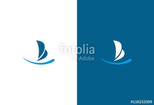 Boat Logo - Sailing Boat Logo Stock Image And Royalty Free Vector Files