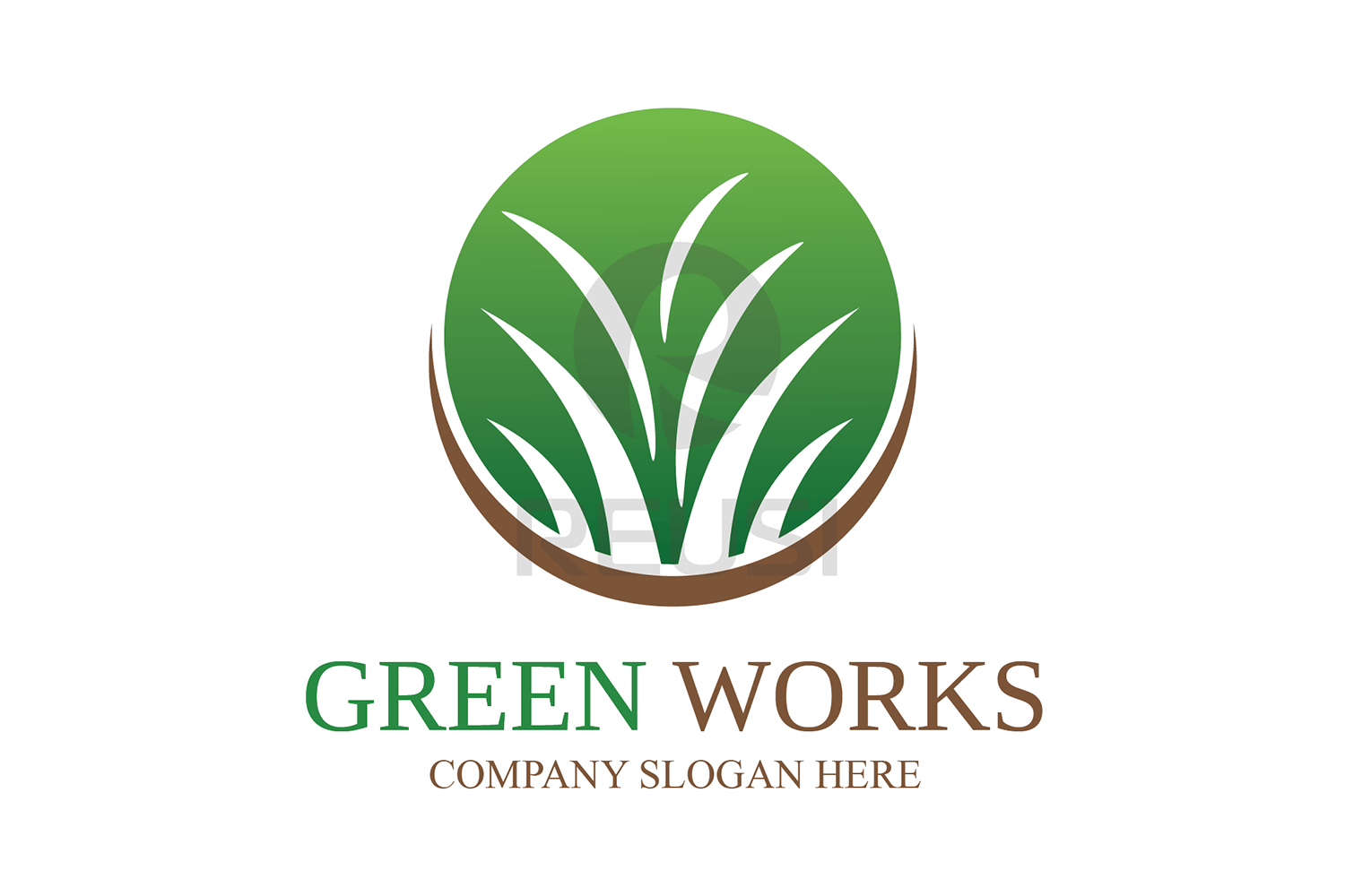 Greenworks Logo - Greenworks Landscaping Logo Template