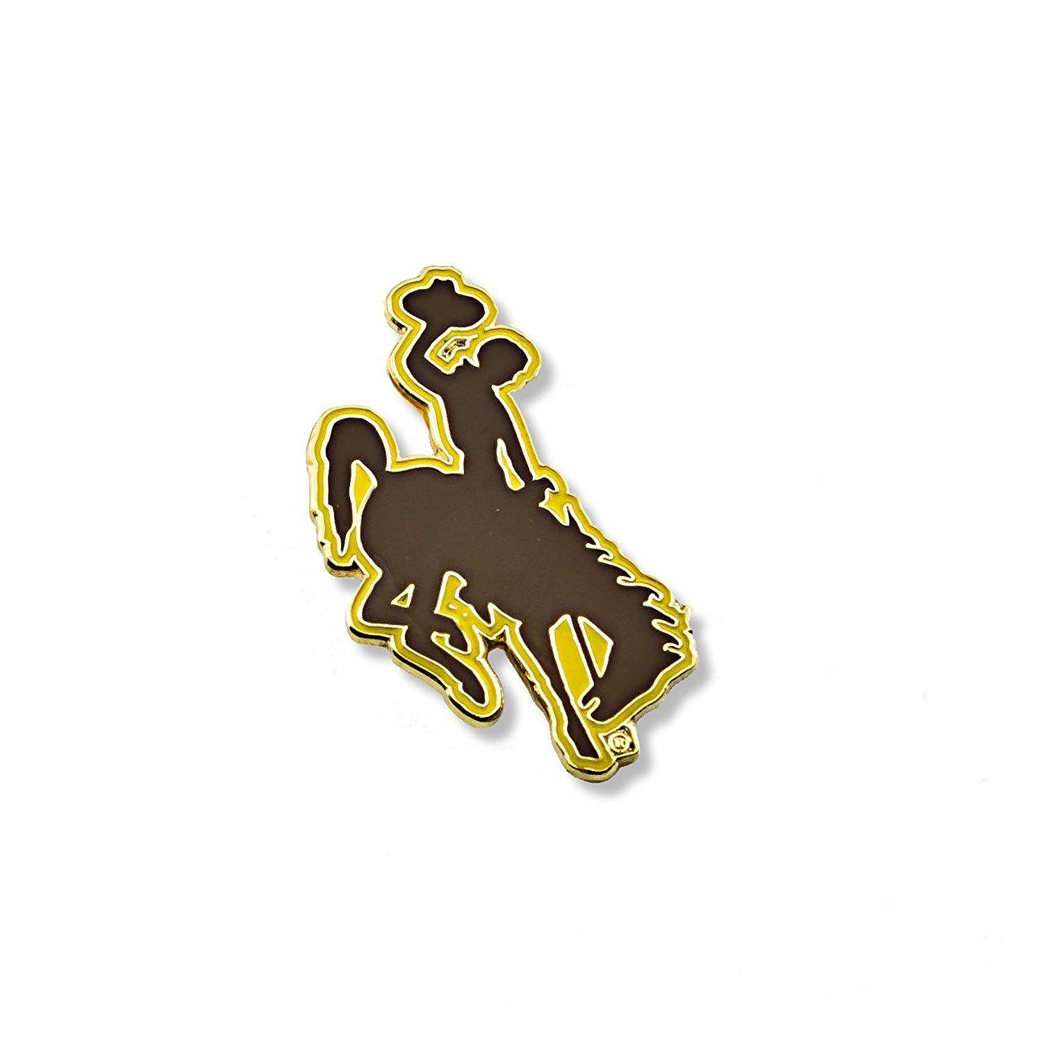 Wyoming Logo - Amazon.com : NCAA Wyoming Cowboys Logo Pin : Sports Related Pins