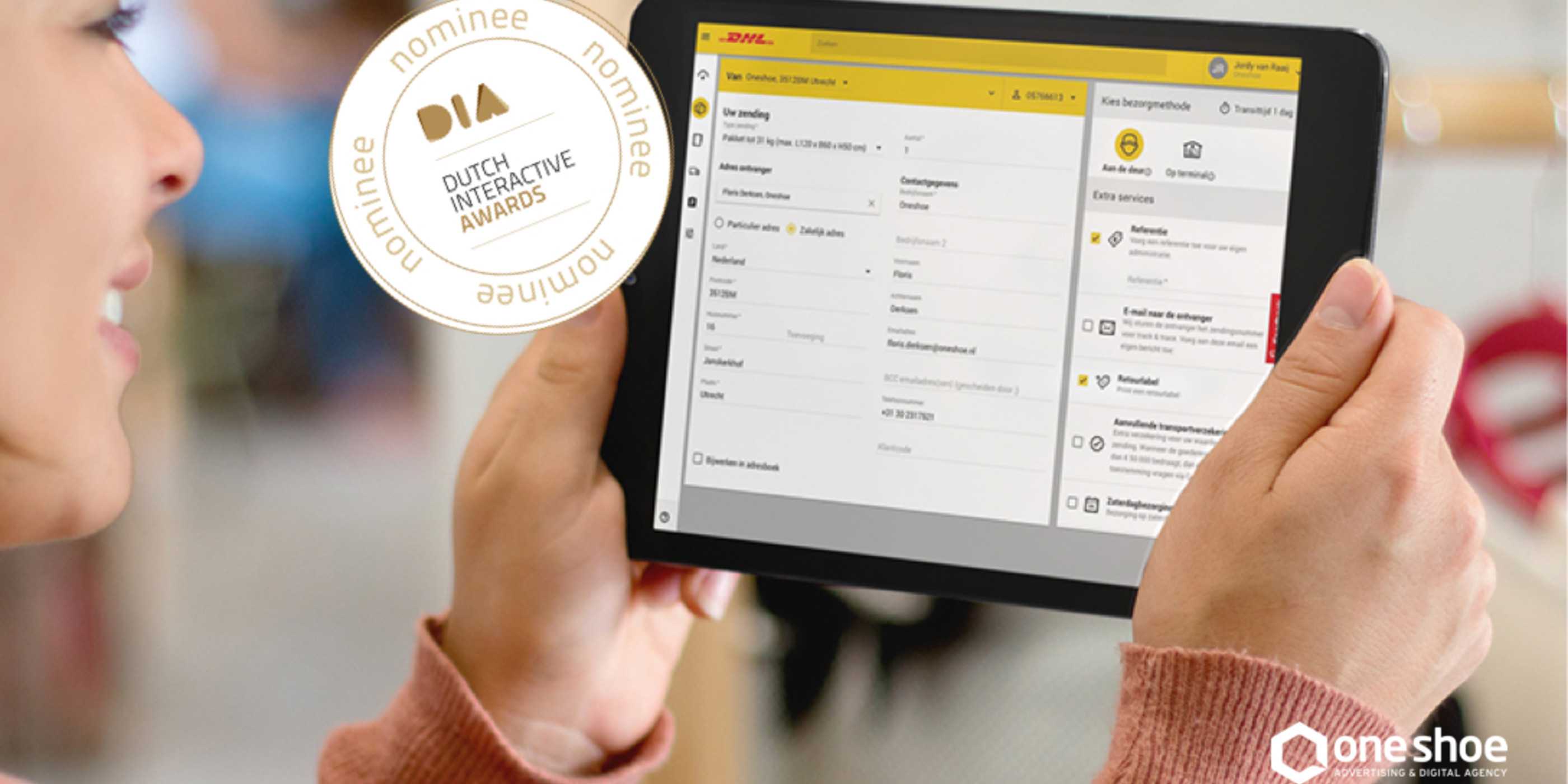 MyDHL Logo - My DHL Parcel nominated for Dutch Interactive Award!