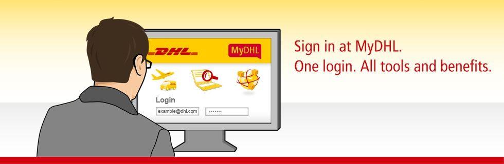 MyDHL Logo - DHL | MyDHL – ship, track, import online and more with DHL Express ...