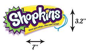 Shopkins Logo - SHOPKINS EDIBLE ICING LOGO Large Cake Topper | eBay