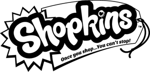 Shopkins Logo - Shopkins black white Logo Vector (.SVG) Free Download