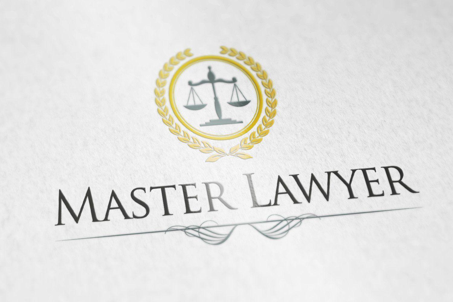 Lawyer Logo - Master Lawyer logo Logo Templates Creative Market