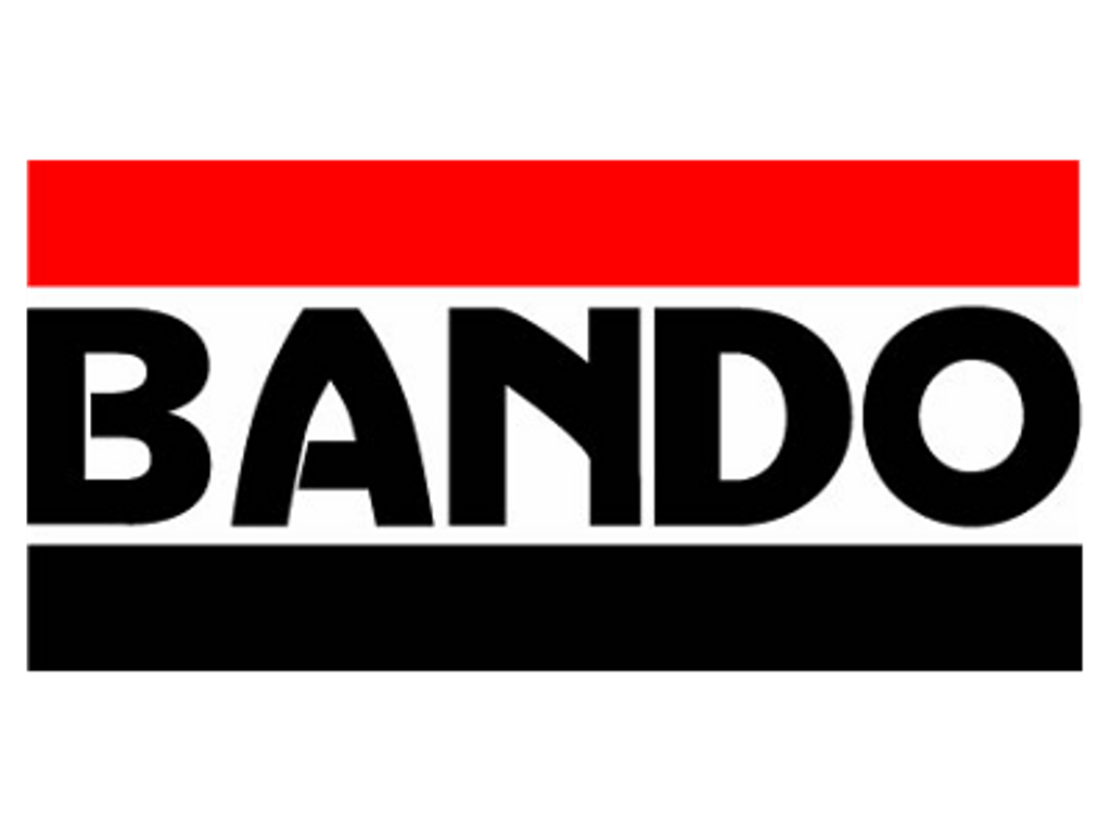 Bando Logo - bando logo red white black - Sticker by Ryan Quotah
