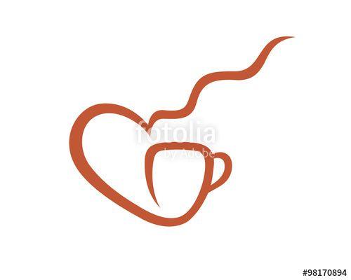 Caffeine Logo - Love Coffee Logo, Love Cafe Logo, And Love Caffeine Logo