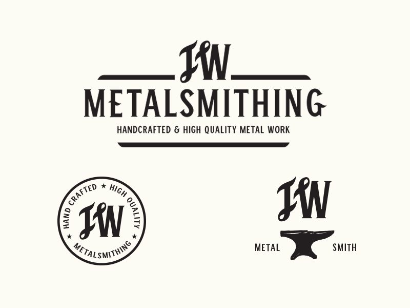 Metalsmith Logo - JW Metalsmith Logo Options by Amanda Claire Renfrow | Dribbble ...