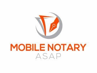 Notary Logo - Mobile Notary Asap logo design - 48HoursLogo.com