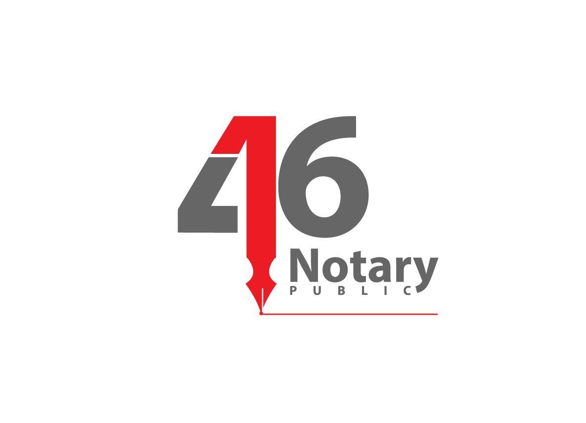Notary Logo - Serious, Professional, Legal Logo Design for 416 Notary Public