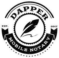 Notary Logo - Dapper Mobile Notary - Texas Notary - Notary Public