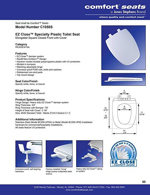 Eljer Logo - Comfort Seats C1B3E9S 00 EZ Close Premium Eljer New Emblem Design