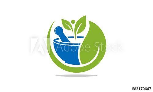 Herbal Logo - Pharmacy Herbal Logo Template this stock vector and explore