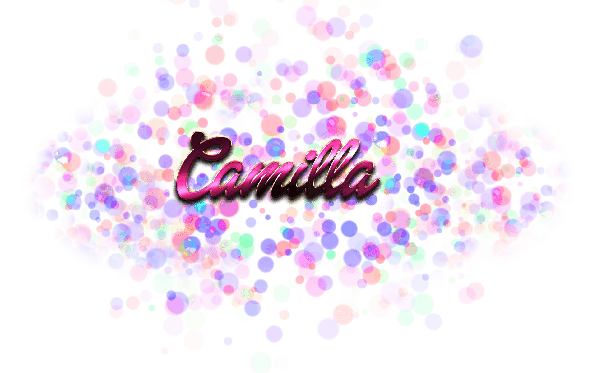 Camilla Logo - Camilla Name Logo Bokeh PNG