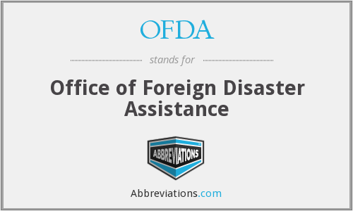 Ofda Logo - OFDA - Office of Foreign Disaster Assistance