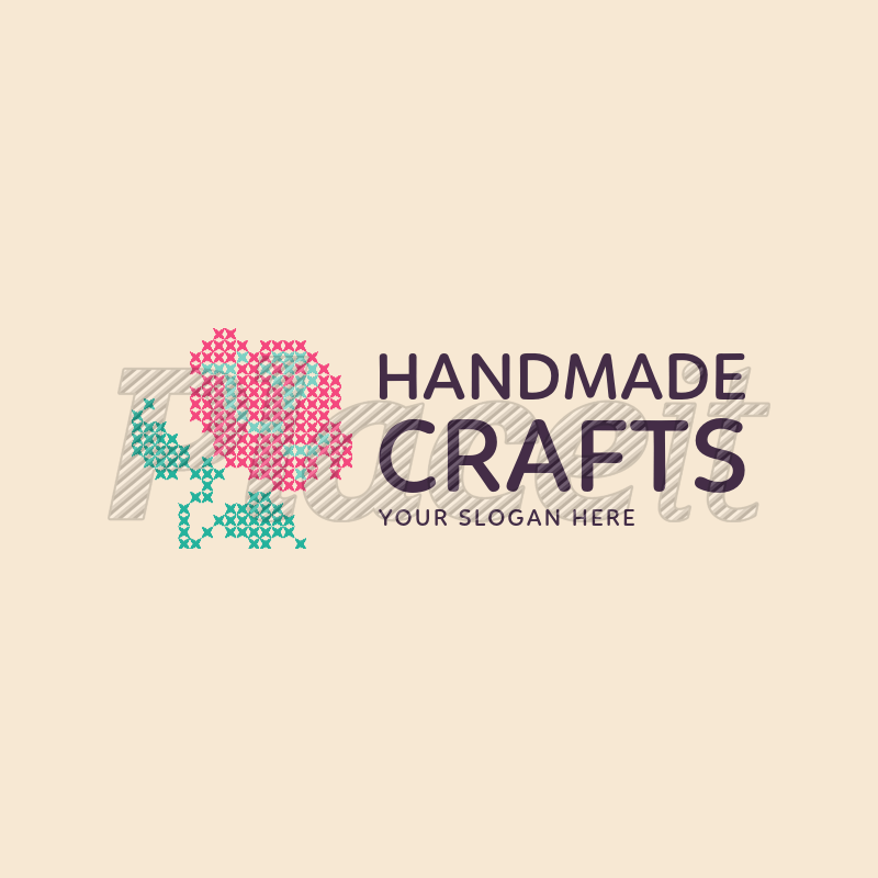 Craft-Store Logo - Placeit - Craft Store Logo Maker with Rose Graphic