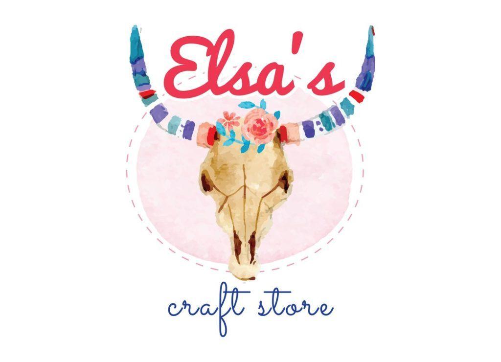 Craft-Store Logo - Elsas Craft Store Logo, Custom & Professional Logo Design