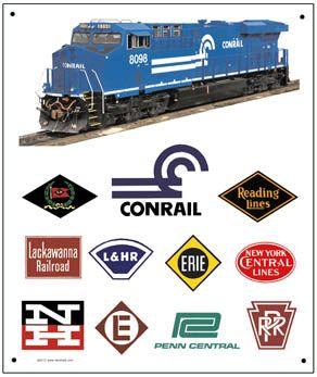 Conrail Logo - CON, Conrail, Railroad, railways, choo choo trains, caboose, train ...