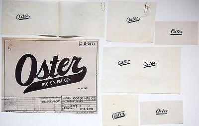 Oster Logo - Alfonso Iannelli Logo Designs Pencil & Ink Drawings, Prints