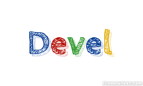 Devel Logo - Devel Logo. Free Name Design Tool from Flaming Text