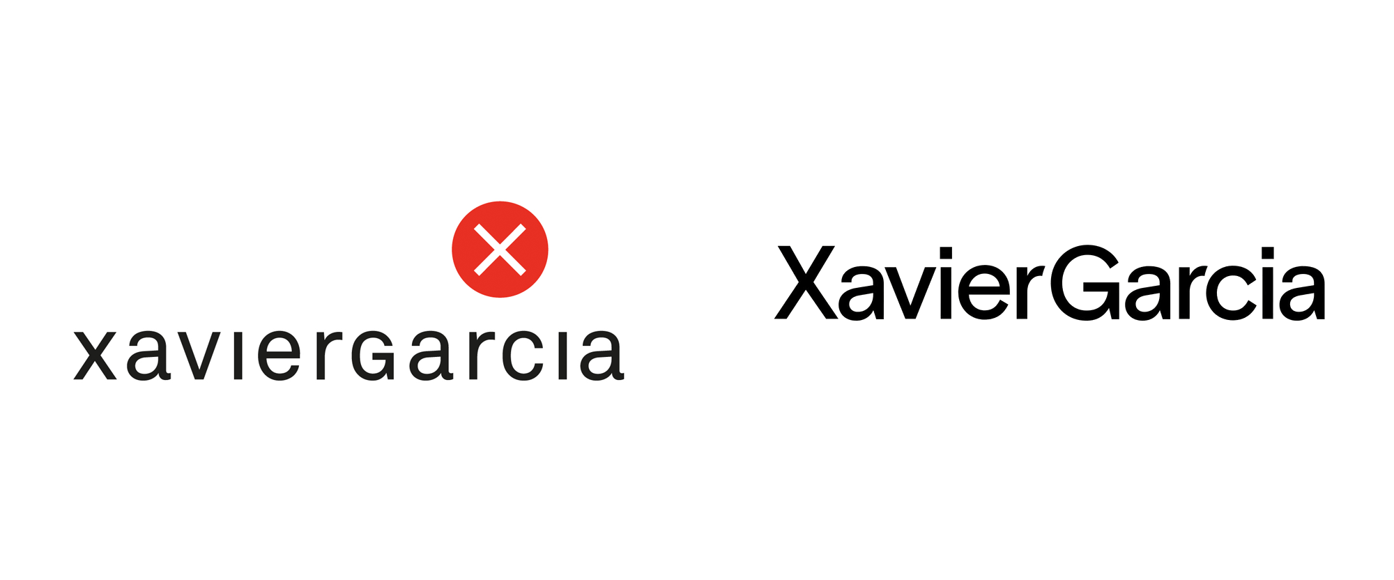 Garcia Logo - Brand New: New Logo and Identity for Xavier Garcia by Folch