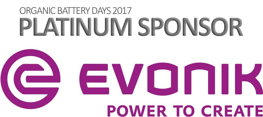 Evonik Logo - Organic Battery Days 2017 - Sciencesconf.org