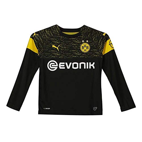 Evonik Logo - Puma Childrens Bvb Ls Away Replica Jr with Evonik Opel Logo Shirt 753320