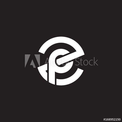 ZP Logo - Initial lowercase letter logo zp, pz, p inside z, monogram rounded