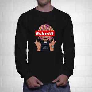 Esketit Logo - Lil Pump Cartoon Esketit Logo New Long Sleeve Tee | eBay