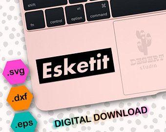 Esketit Logo - Esketit logo dxf | Etsy