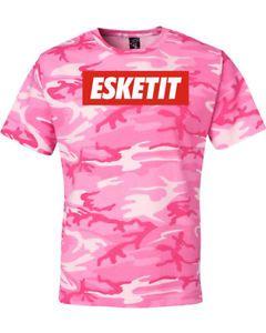 Esketit Logo - Esskeetit Logo Camouflage T Shirt Rap Esketit merch New Pink ...