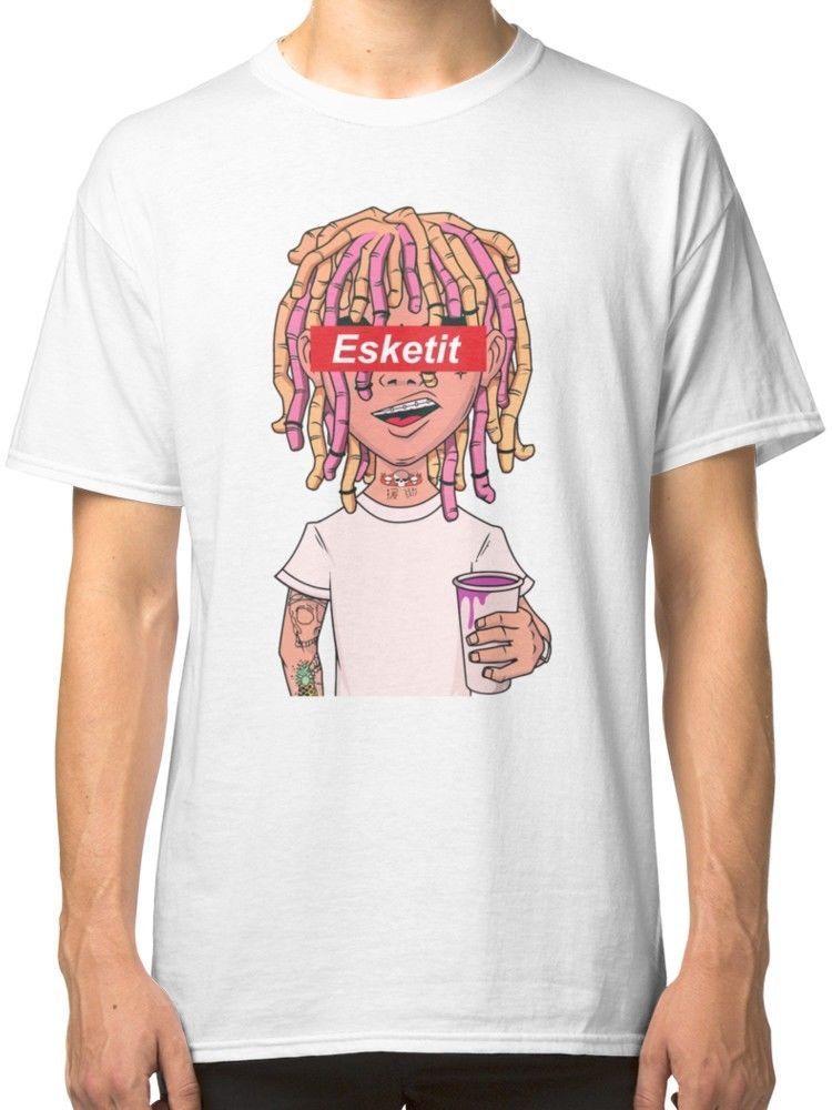 Esketit Logo - NEW Lil Pump Esketit Men'S White LOGO MEN WOMEN T SHIRTS S 5XL White ...