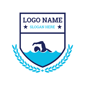 Swimmer Logo - Free Swimming Logo Designs. DesignEvo Logo Maker