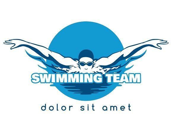 Swimmer Logo - Swimming Team Vector Logo ~ Graphics ~ Creative Market