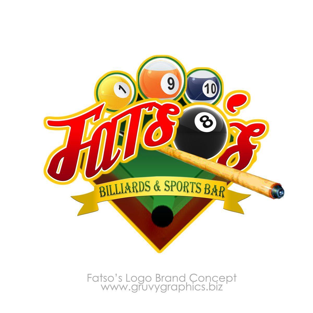 Billiards Logo - Fatso's Billiards Logo Concept | Logo Design | Design, Logos, Logo ...