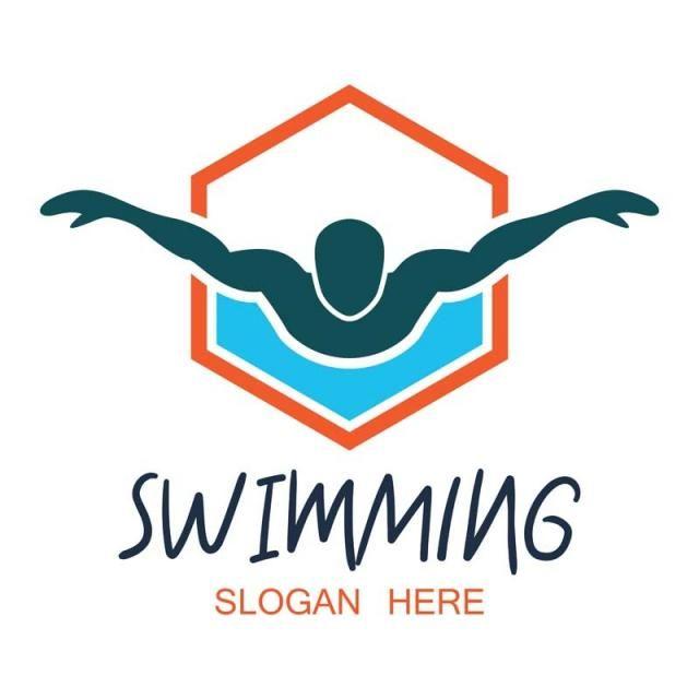 Swimmer Logo - Swimming Logo With Text Space For Your Slogan / Tag Line, Vector ...