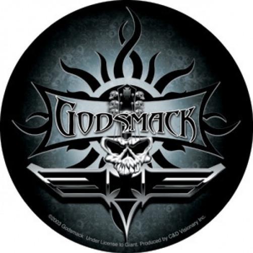 Godsmack Logo - Godsmack Vinyl Sticker Round Skull Logo – Rock Band Patches