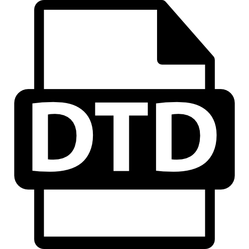 DTD Logo - Dtd file format symbol technology icons