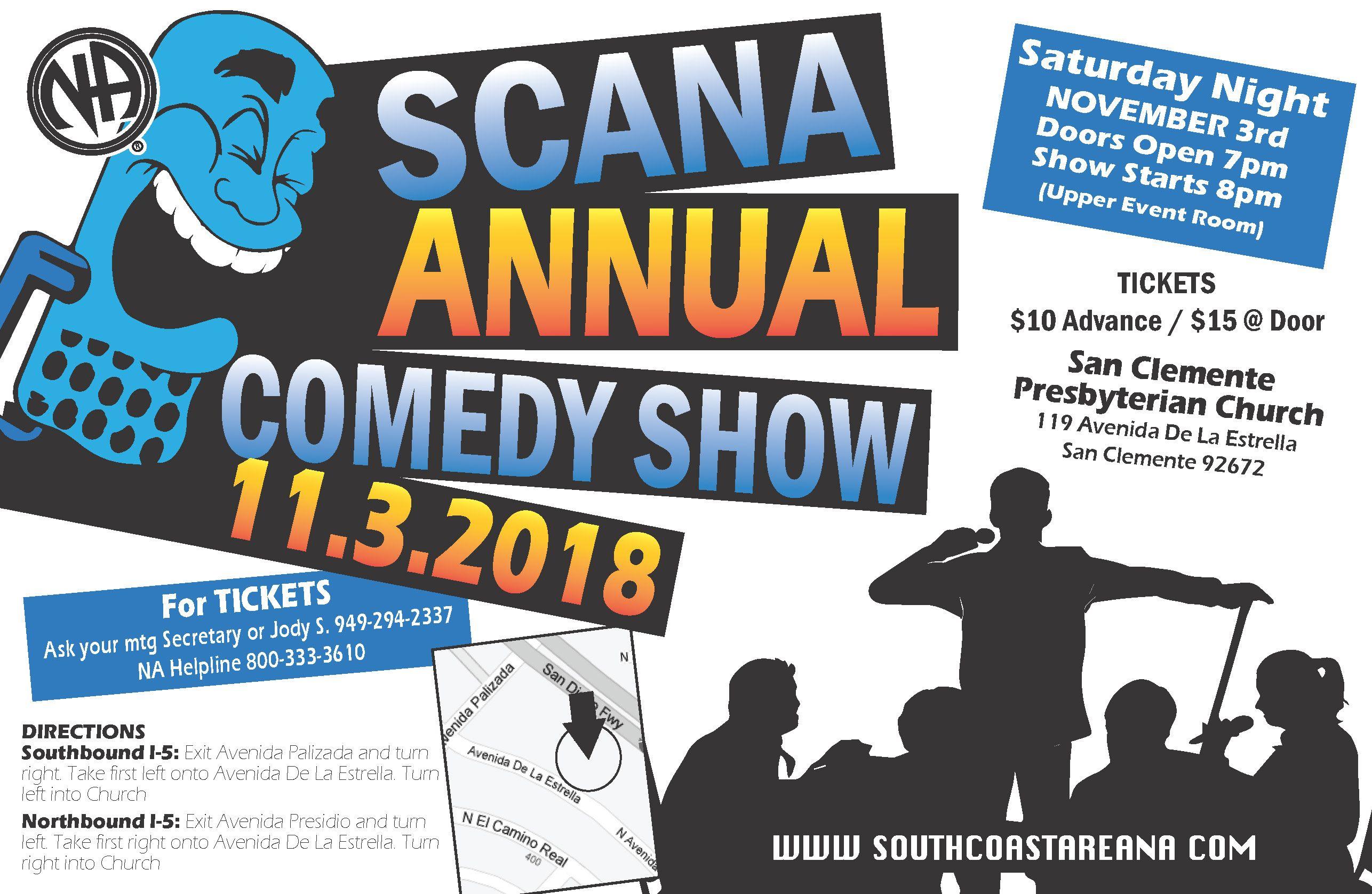 Scana Logo - SCANA ANNUAL COMEDY SHOW – Southern California Region Narcotics ...