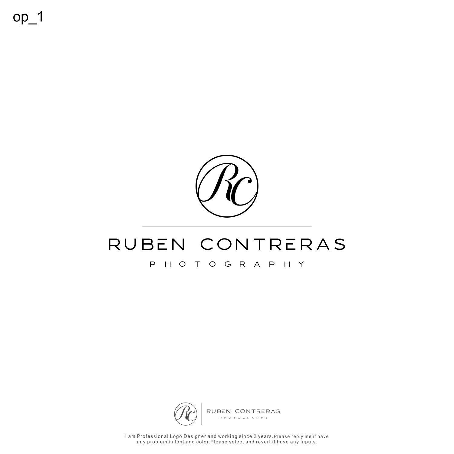 Contreras Logo - Modern, Professional, Photographer Logo Design for Ruben Contreras ...