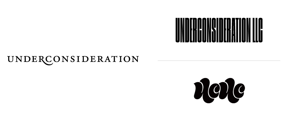 Consideration Logo - Brand New: New Logos For UnderConsideration Done In House And Mark